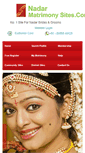 Mobile Screenshot of nadarmatrimonysites.com
